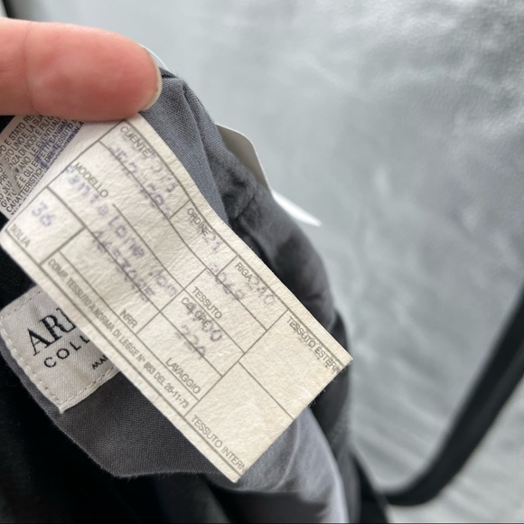 ARMANI Collezioni straight leg high rise grey pants - Picture 9 of 10